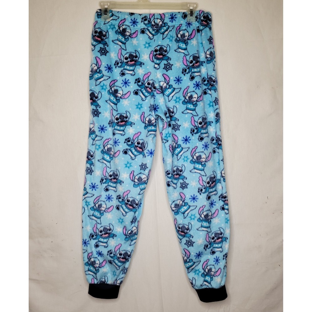 Disney Stitch Winter Snowflake Fleece Pajama Pants/Joggers - Picture 2 of 4